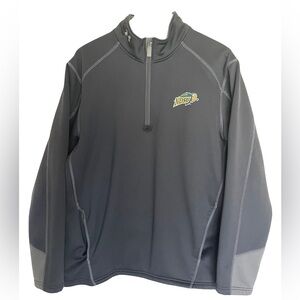 North Dakota State University Bison Under Armour 1/4 Zip Pullover Black Medium